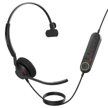 slušalke JABRA Engage 40 UC, Inline Link, on-ear, Mono, USB-C, črne