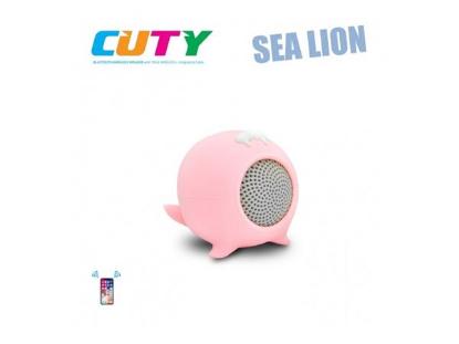 Mini zvučnik iDANCE Cuty Morski Lav, 10W, USB, BT, rozi