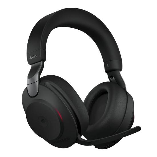 slušalke JABRA Evolve2 85 MS, Link380c, on-ear, Stereo, USB, BT, stalak, črne