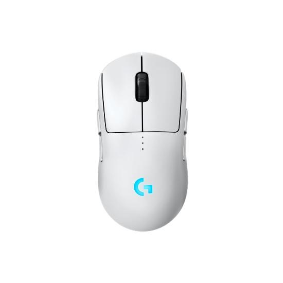 Miška LOGITECH Pro 2 Lightspeed, RGB, optični, brezžični, 32000dpi, beli