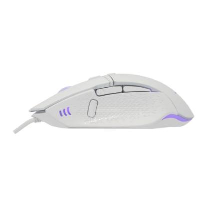 Miška Baracuda Raptor optični, 6400dpi, beli