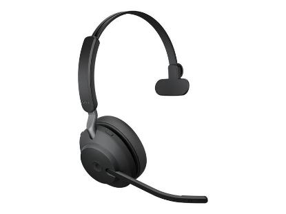 slušalke JABRA Evolve2 65 Link380a MS, on-ear, Mono, USB-A, BT, črne