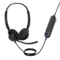 slušalke JABRA Engage 40 MS, Inline Link, on-ear, Stereo, USB-C, črne