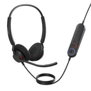 slušalke JABRA Engage 40 MS, Inline Link, on-ear, Stereo, USB-C, črne