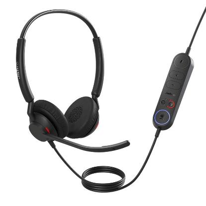 slušalke JABRA Engage 40 MS, Inline Link, on-ear, Stereo, USB-C, črne