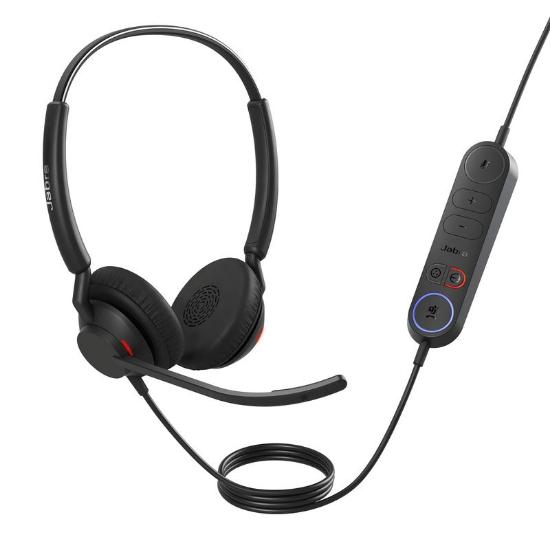 slušalke JABRA Engage 40 MS, Inline Link, on-ear, Stereo, USB-C, črne