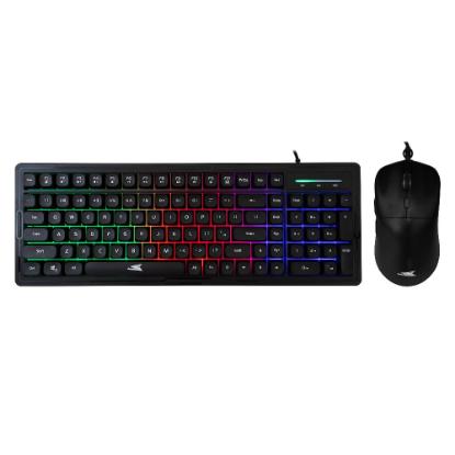 Tipkovnica + Miška BARACUDA BGC-011 ORCA, LED, črna, USB