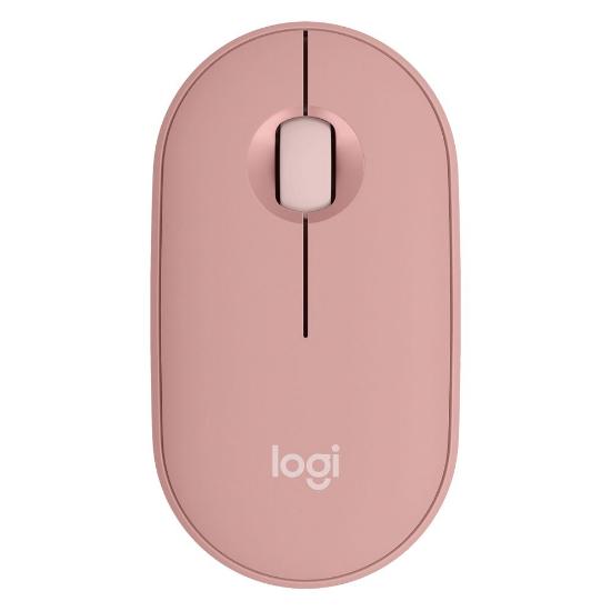 Miška LOGITECH M350s Pebble 2, optički, BT, rozi