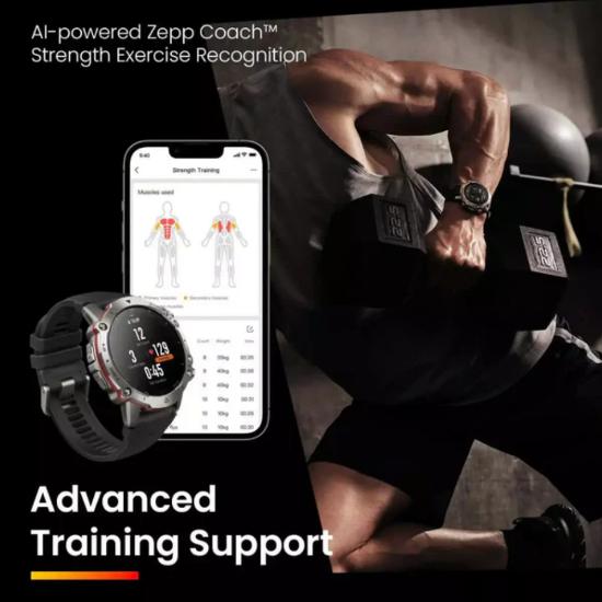 Pametna ura AMAZFIT Falcon, 1.28", Pametna obvestila, črni