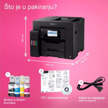 Multifunkcijski Tiskalnik EPSON EcoTank L6570, Tiskalnik/scanner/copy, 4800 x 1200, USB, LAN, WiFi, črni