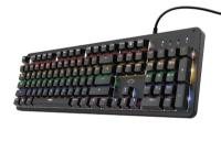 Tipkovnica TRUST GXT 863 Mazz, Gaming, mehanska, USB, US layout, crna