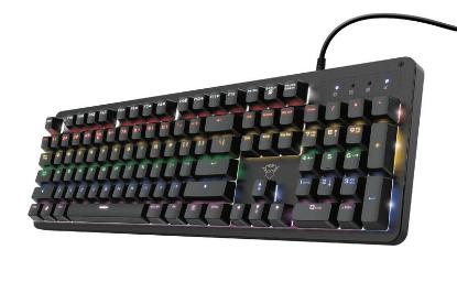 Tipkovnica TRUST GXT 863 Mazz, Gaming, mehanska, USB, US layout, crna