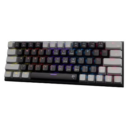 Tipkovnica WHITE SHARK GK-002111V2 Wakizashi-2, RGB, crveni switch, mehanička, US/HR, črno-siva