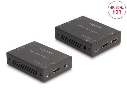 Proširivač DELOCK HDMI, KVM, preko Cat.6 kabla, set