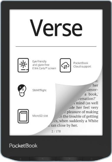 E-bralnik POCKETBOOK Verse, 6" Touch, 8GB, WiFi, modri