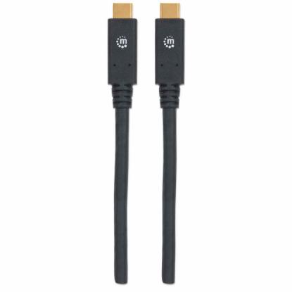 Kabel MANHATTAN, USB 3.2 Gen1, USB-C (M) na USB-C (M), PD 60W, 1.2 DP Alt Mode, 2.0m