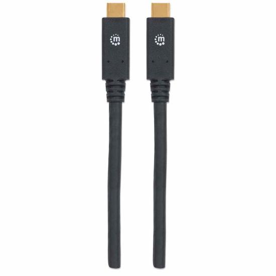 Kabel MANHATTAN, USB 3.2 Gen1, USB-C (M) na USB-C (M), PD 60W, 1.2 DP Alt Mode, 2.0m