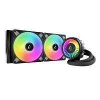 Vodeno hlajenje ARCTIC Liquid Freezer III 280 ARGB, socket za Intel in AMD, črno