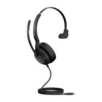 slušalke JABRA Evolve2 50 UC, on-ear, Mono, USB-C, črne