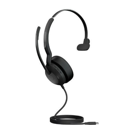 slušalke JABRA Evolve2 50 UC, on-ear, Mono, USB-C, črne