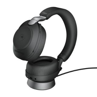 slušalke JABRA Evolve2 85 MS, Link380c, on-ear, Stereo, USB, BT, stalak, črne