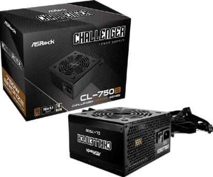 Napajalnik 750W, ASROCK Challenger CL-750B, 120mm vent., 80+ Bronze