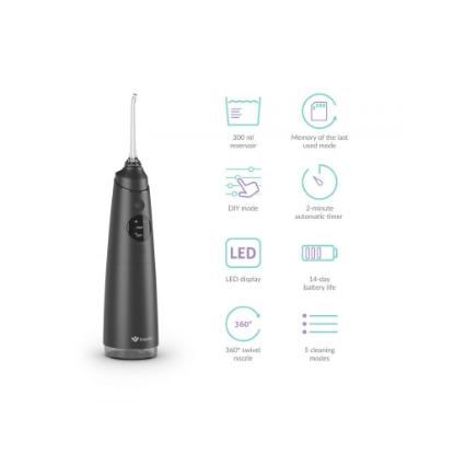 Oralni tuš TRUELIFE AquaFloss Compact C300, crni