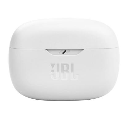 slušalke JBL Vibe Beam, brezžične, Bluetooth, in-ear, bele
