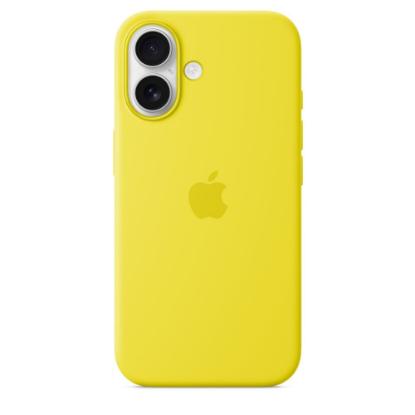 Ovitek APPLE Silicone Case, za iPhone 16, MagSafe, žuta