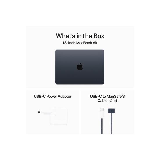 Prenosnik APPLE MacBook Air 13.6" MXCV3CR/A / 8-Core M3, 16GB, 512GB SSD, Apple 10-Core GPU, 13.6" 2560x1664 IPS, macOS, tamno-plavi