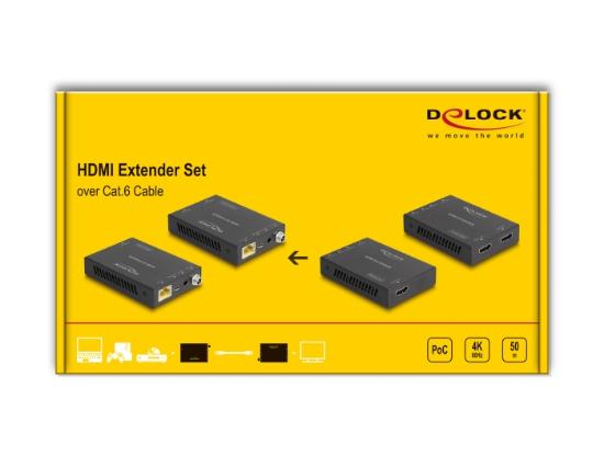 Proširivač DELOCK HDMI, preko Cat.6 kabla, set
