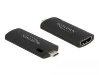 Adapter DELOCK, USB-C (M) na HDMI (Ž) Video Capture, 4K 30Hz, črni