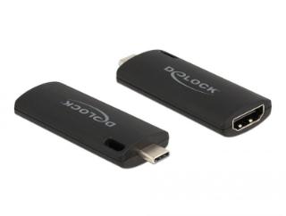 Adapter DELOCK, USB-C (M) na HDMI (Ž) Video Capture, 4K 30Hz, črni