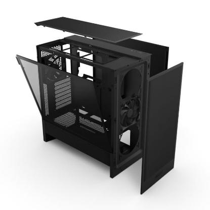 Ohišje NZXT H5 Flow 2024, MIDI, ATX, z oknom, črn, brez napajanja