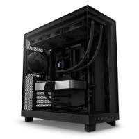 Ohišje  NZXT H6 Flow, ATX, s prozornim stranskim panelom, črno, brez napajanja.