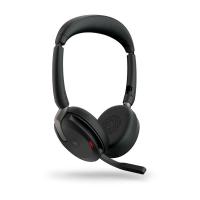 slušalke JABRA Evolve2 65 Flex MS, WLC bežično punjenje, Link380c, on-ear, Stereo, USB, BT, črne