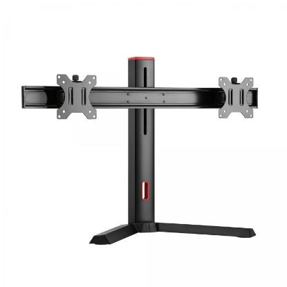 Stalak za monitor WHITE SHARK GMS-3202 Rhamses-II, stolni, do 27", za 2 monitora, crni
