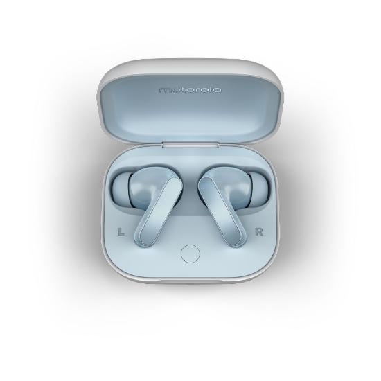 slušalke MOTOROLA Buds, in-ear, brezžične, BT, svetlo modre