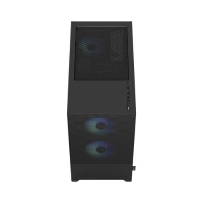 Ohišje FRACTAL DESIGN Pop Mini Air RGB TG Clear, mATX, črno, bez napajalnika