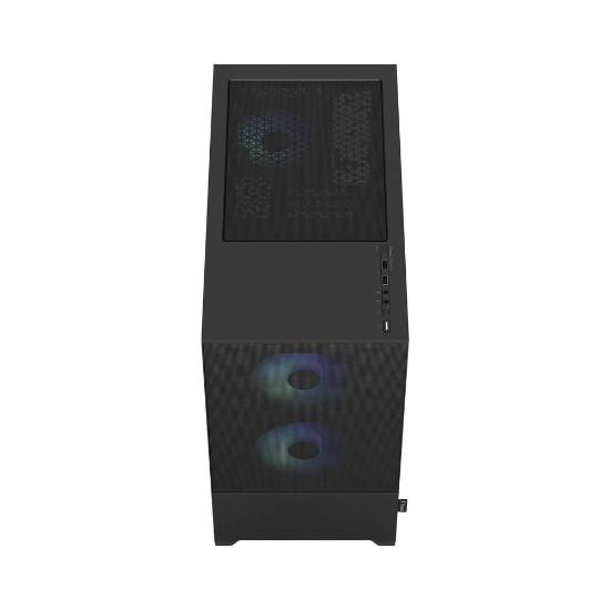 Ohišje FRACTAL DESIGN Pop Mini Air RGB TG Clear, mATX, črno, bez napajalnika