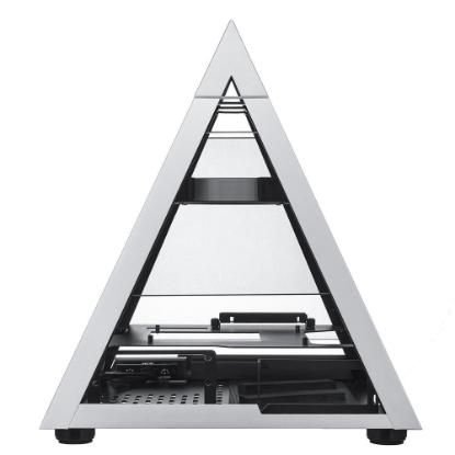 Ohišje AZZA Pyramid Mini 806, prozor, mini ITX, srebrno