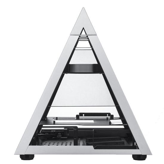 Ohišje AZZA Pyramid Mini 806, prozor, mini ITX, srebrno