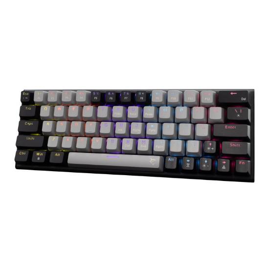 Tipkovnica WHITE SHARK GK-002711V2 Wakizashi-2, RGB, crveni switch, mehanička, US/HR, sivo-črna