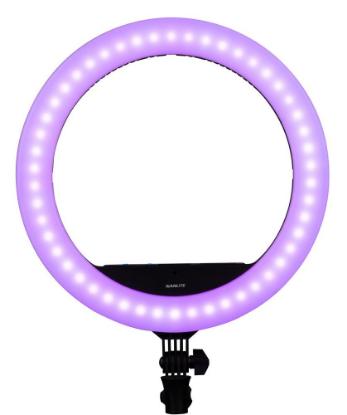 Svjetlosni prsten NANLITE Halo 16C, RGB, torbica, promjer 40cm, crni