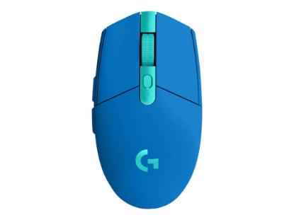 Miška Logitech Gaming G305 lightspeed, brezžični, optički, 12000dpi, modri, USB