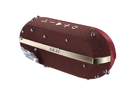 Prijenosni Bluetooth zvučnik AKAI ABTSW-30R, 20W, BT, vodootporan IPX 7, baterija, crveni