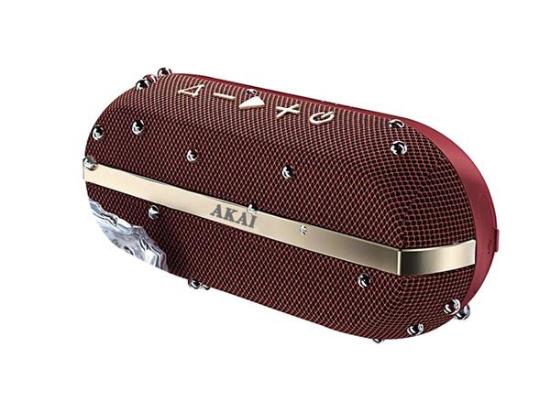 Prijenosni Bluetooth zvučnik AKAI ABTSW-30R, 20W, BT, vodootporan IPX 7, baterija, crveni