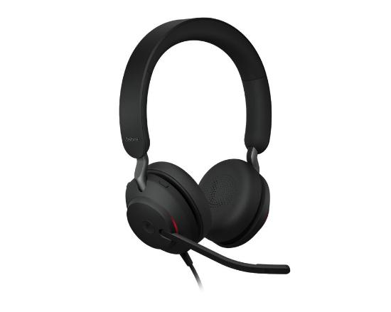 slušalke JABRA Evolve2 40 SE, on-ear, Stereo, USB-C, črne