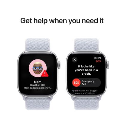 Pametna ura APPLE Watch S10 GPS, 42mm Silver Alu Case with Blue Cloud Sport Loop