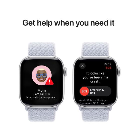 Pametna ura APPLE Watch S10 GPS, 42mm Silver Alu Case with Blue Cloud Sport Loop